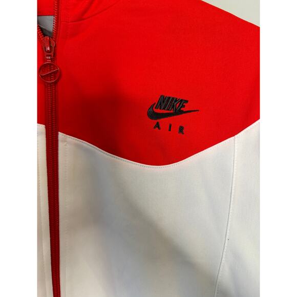 Nike Red and White Retro Track Jacket with Black Accent - Picture 3 of 6